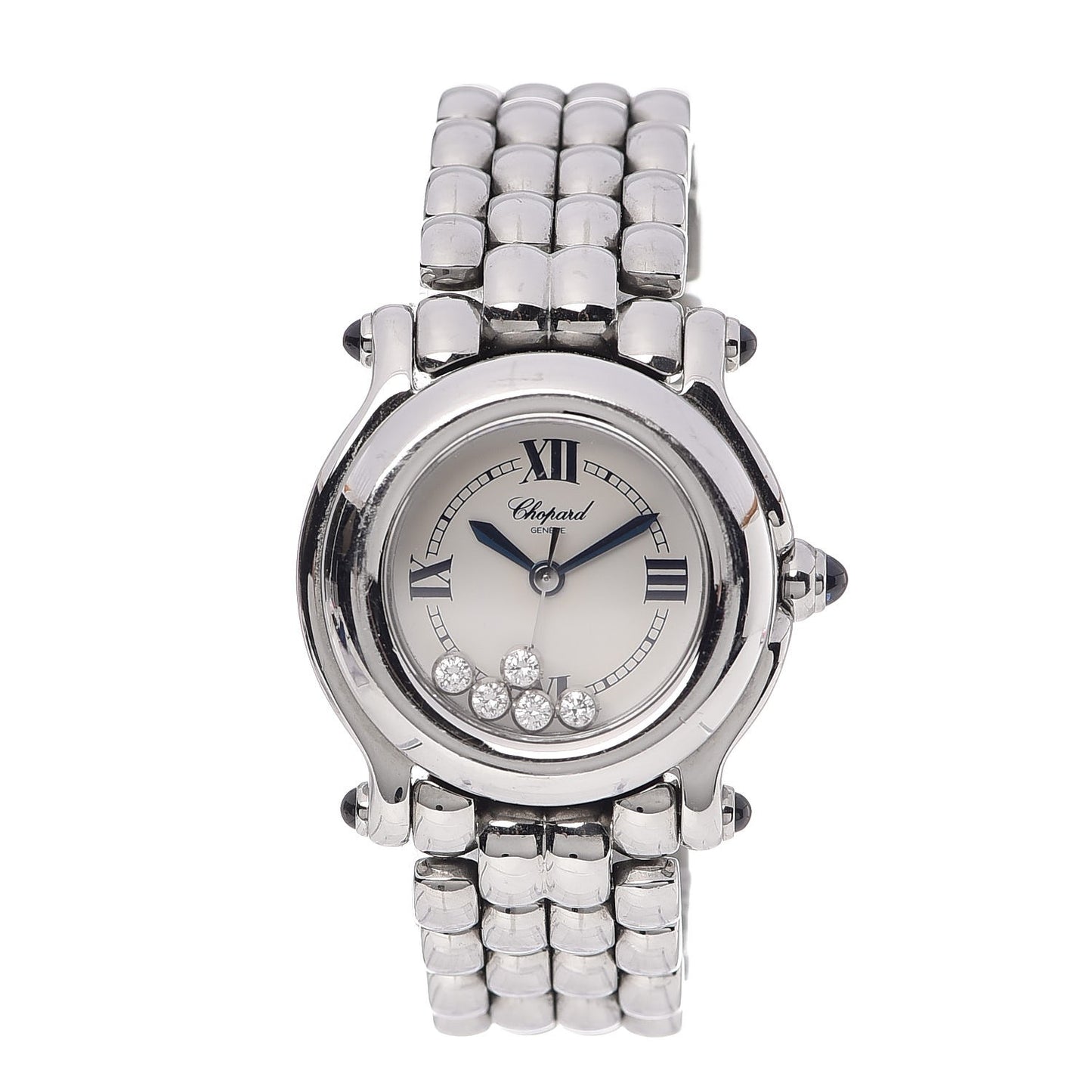 Stainless Steel 5 Diamond 26mm Happy Sport Quartz Watch