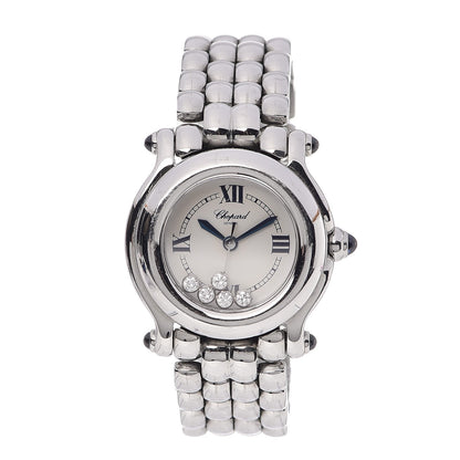 Chopard Stainless Steel 5 Diamond 26mm Happy Sport Quartz Watch 1 of 7