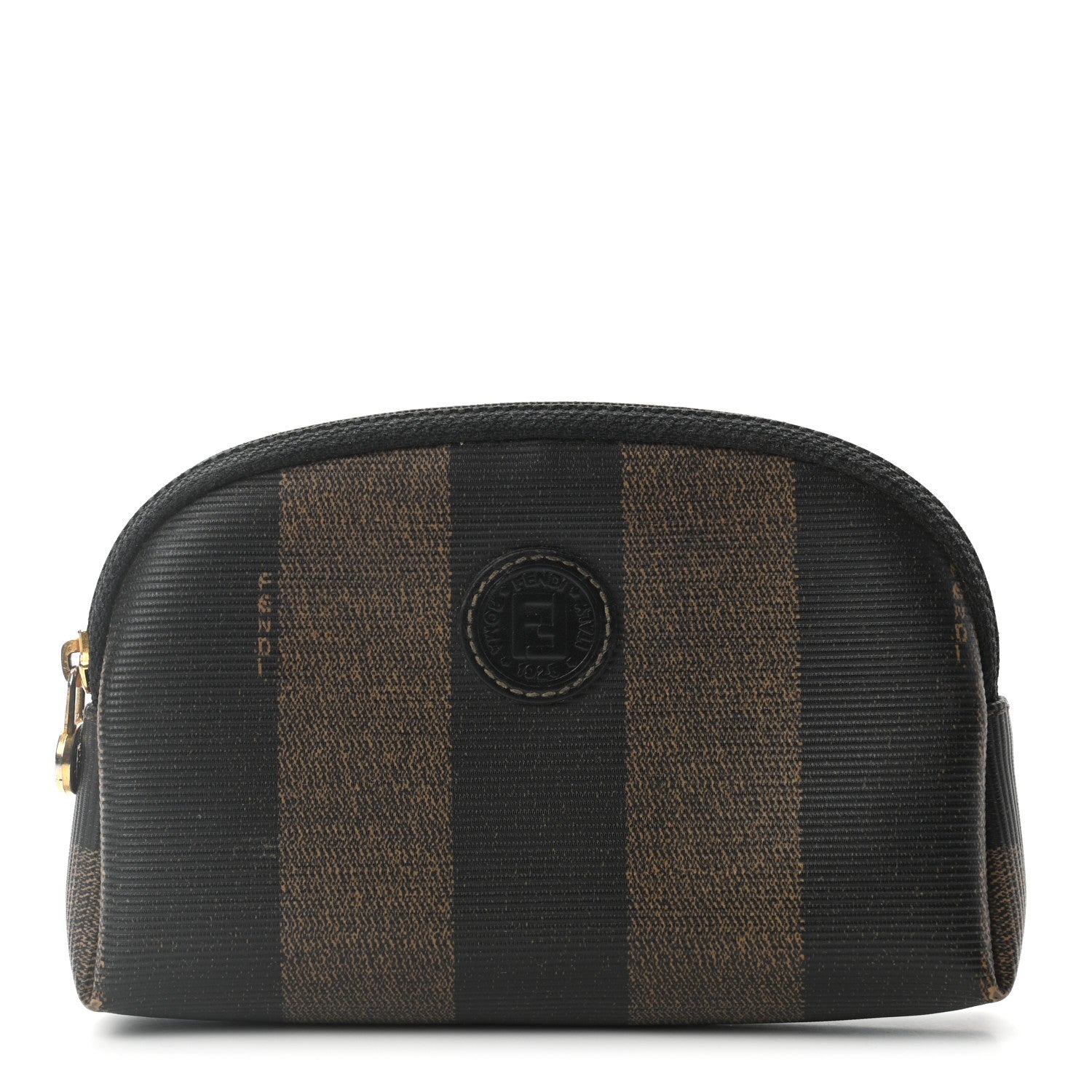 Fendi Pequin Spalmati Cosmetic Case Tobacco 1 of 7