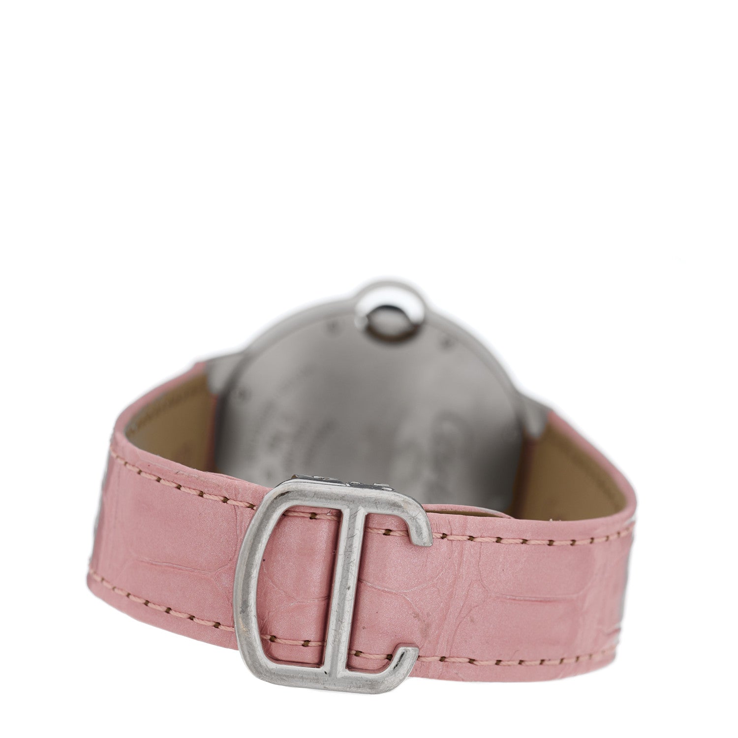 Cartier 18K White Gold Alligator Diamond Bezel 36mm Ballon Bleu De Cartier Automatic Watch 3 of 4