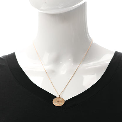 Gucci 18K Rose Gold Enamel Icon Blooms Necklace White 2 of 7