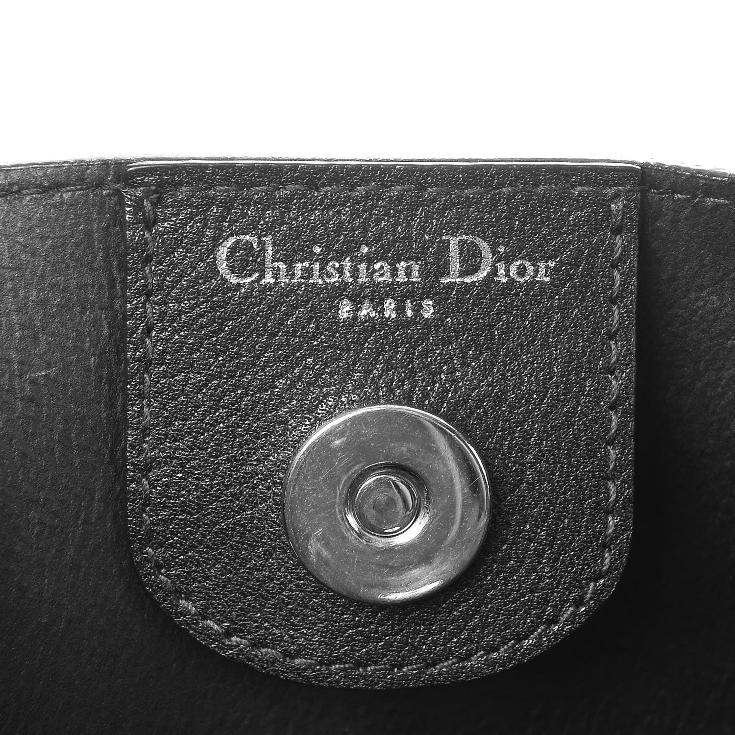 Christian Dior Grained Calfskin Small Blossom Tote Black 6 of 12