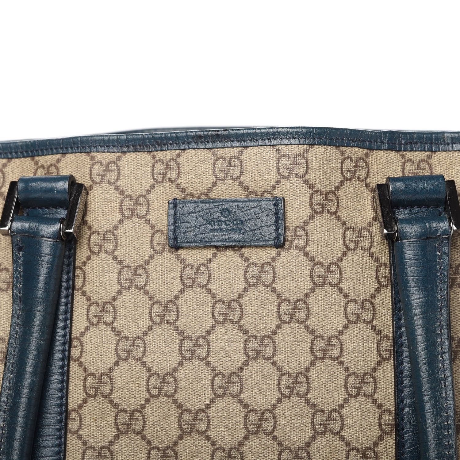 Gucci GG Plus Monogram Tote Blue 10 of 13