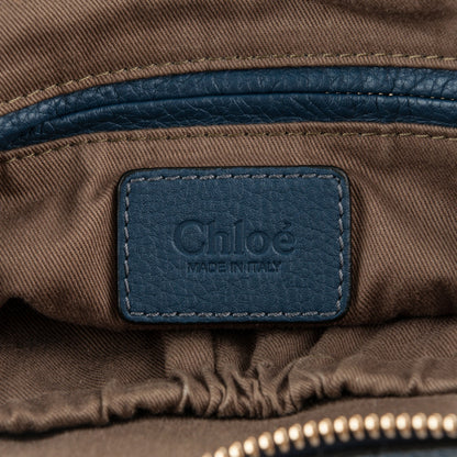 Chloe Calfskin Medium Marcie Satchel Royal Navy 7 of 8