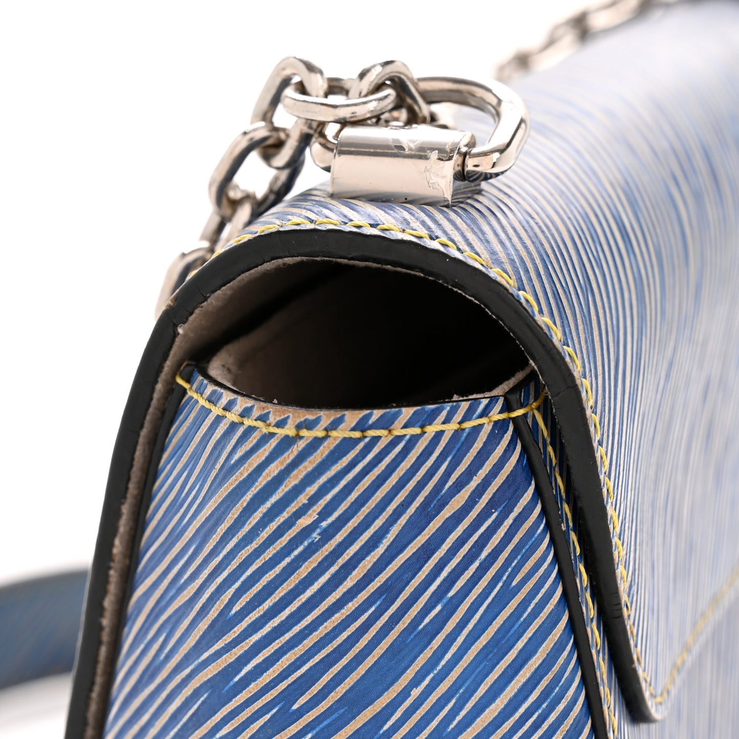 Epi Twist Shoulder Bag MM Denim Light