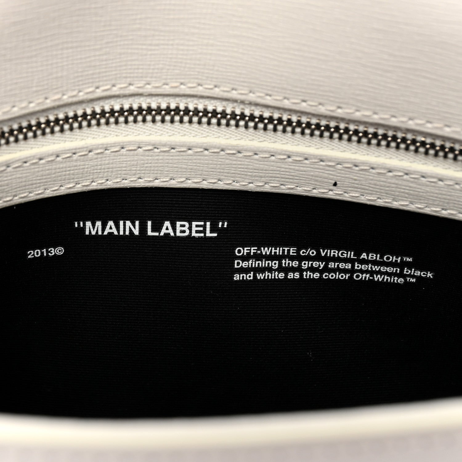 Off-White Calfskin Diag Flap Bag White Black 6 of 18