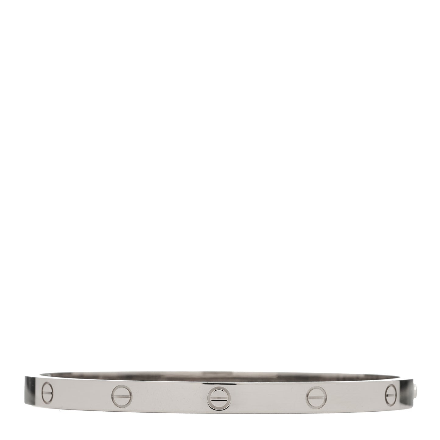 18K White Gold Medium LOVE Bracelet 18