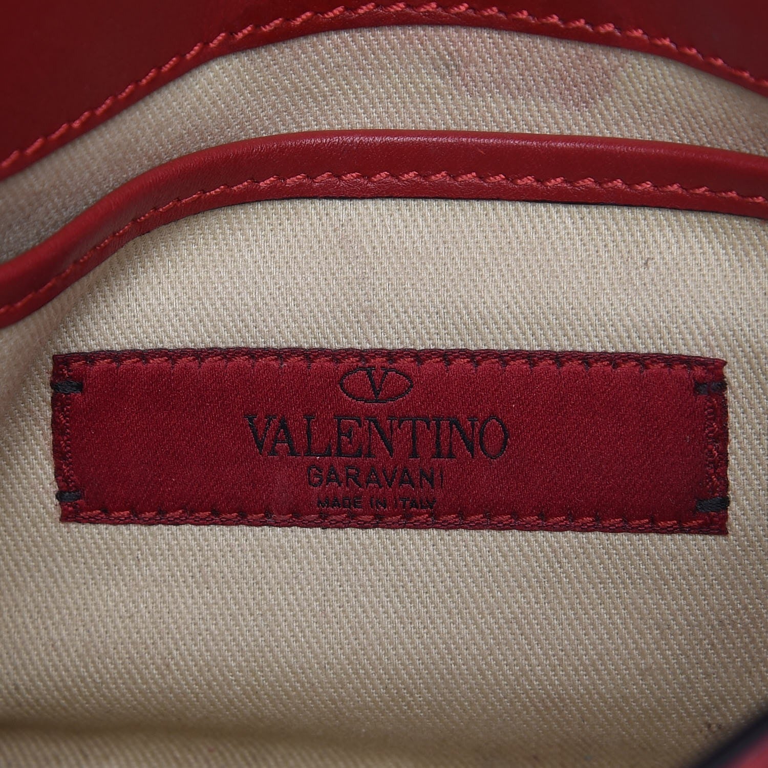 Valentino Garavani Vitello Rockstud Shoulder Flap Bag Rosso Valentino 6 of 10