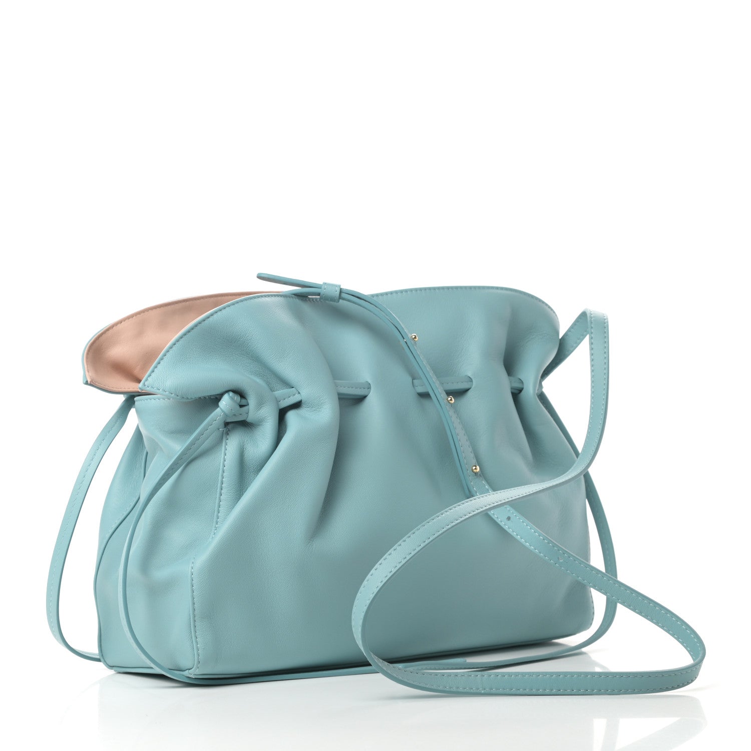 Mansur Gavriel Lambskin Mini Protea Bag Degas Blue 3 of 10