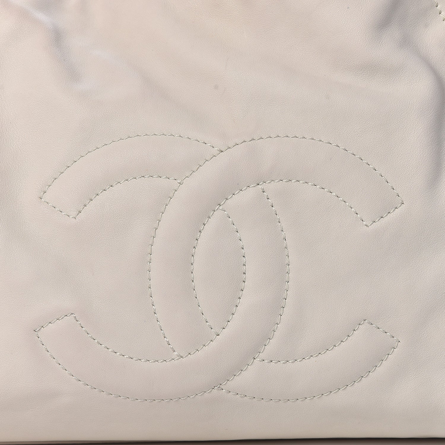 Chanel Calfskin Large East West Modern Chain Tote White 8 of 14
