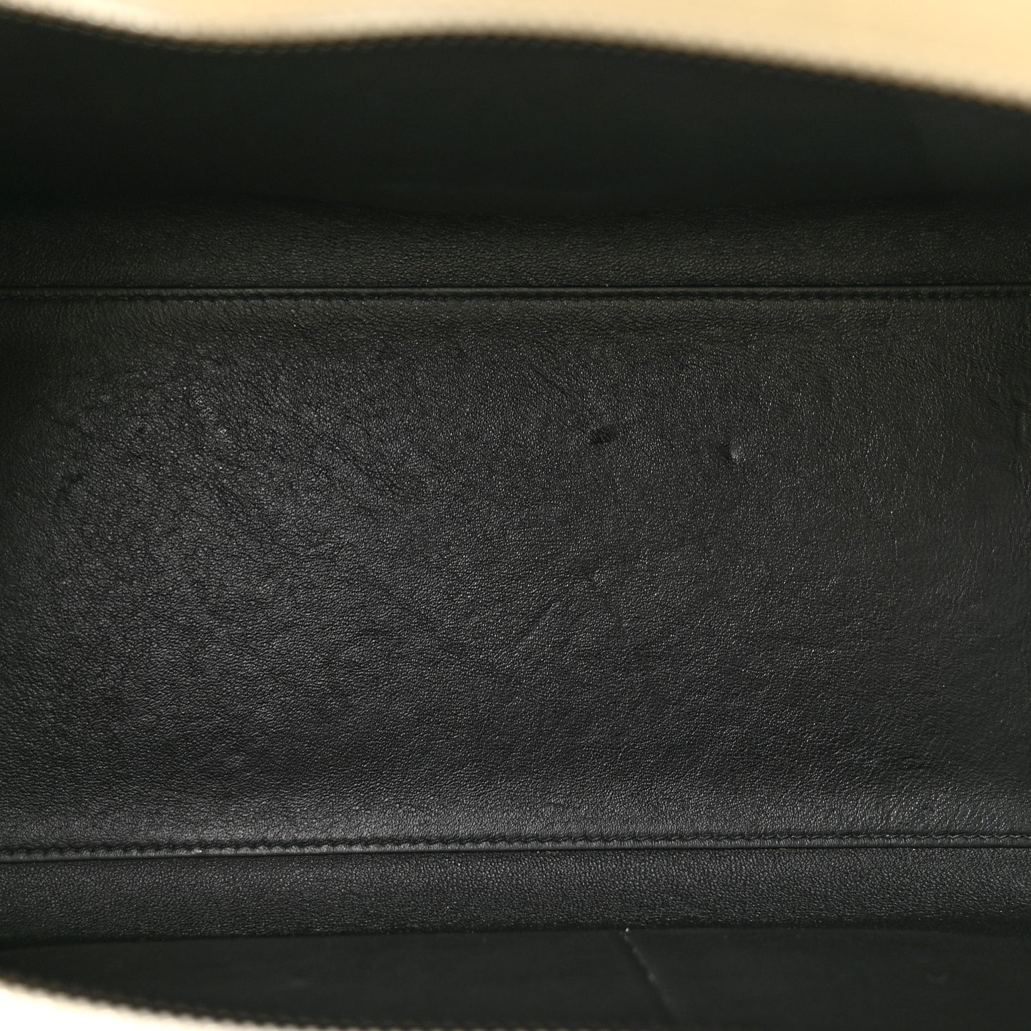 Smooth Calfskin Small Trapeze White Black