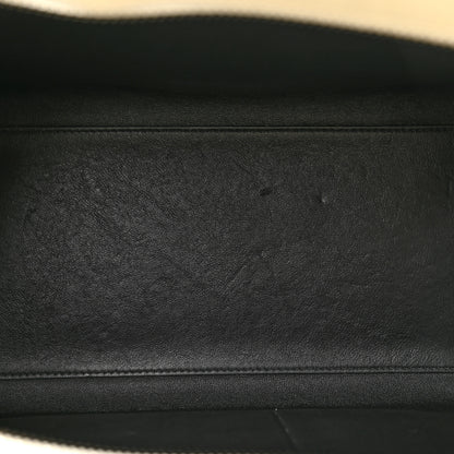 Celine Smooth Calfskin Small Trapeze White Black 5 of 14