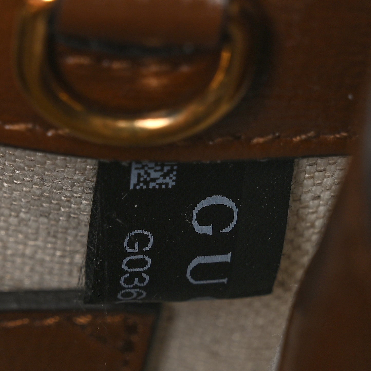 GG Supreme Monogram Azalea Calfskin Mini Retro Interlocking G Tote Bag Beige Ebony Brown Sugar