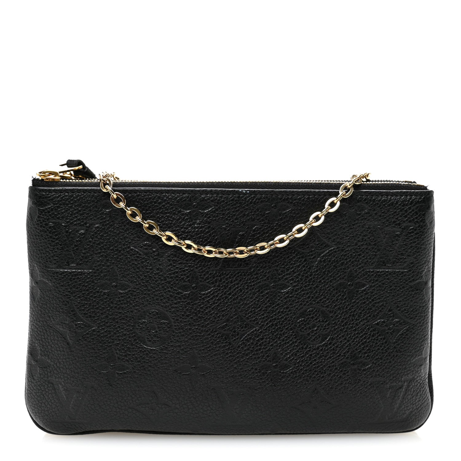 Louis Vuitton Empreinte Double Zip Pochette Black 1 of 13