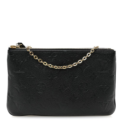 Louis Vuitton Empreinte Double Zip Pochette Black 1 of 13