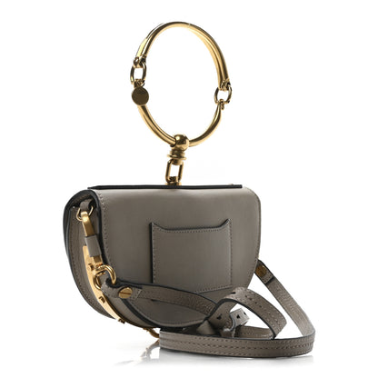 Chloe Calfskin Small Nile Bracelet Minaudiere Bag Motty Grey 3 of 10