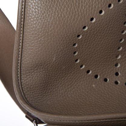 Hermes Taurillon Clemence Evelyne III PM Etoupe 10 of 16