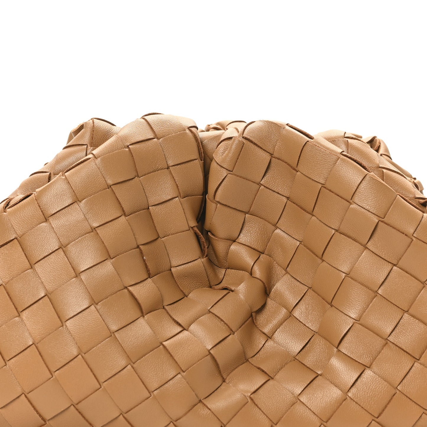 Nappa Intrecciato Teen Pouch Caramel
