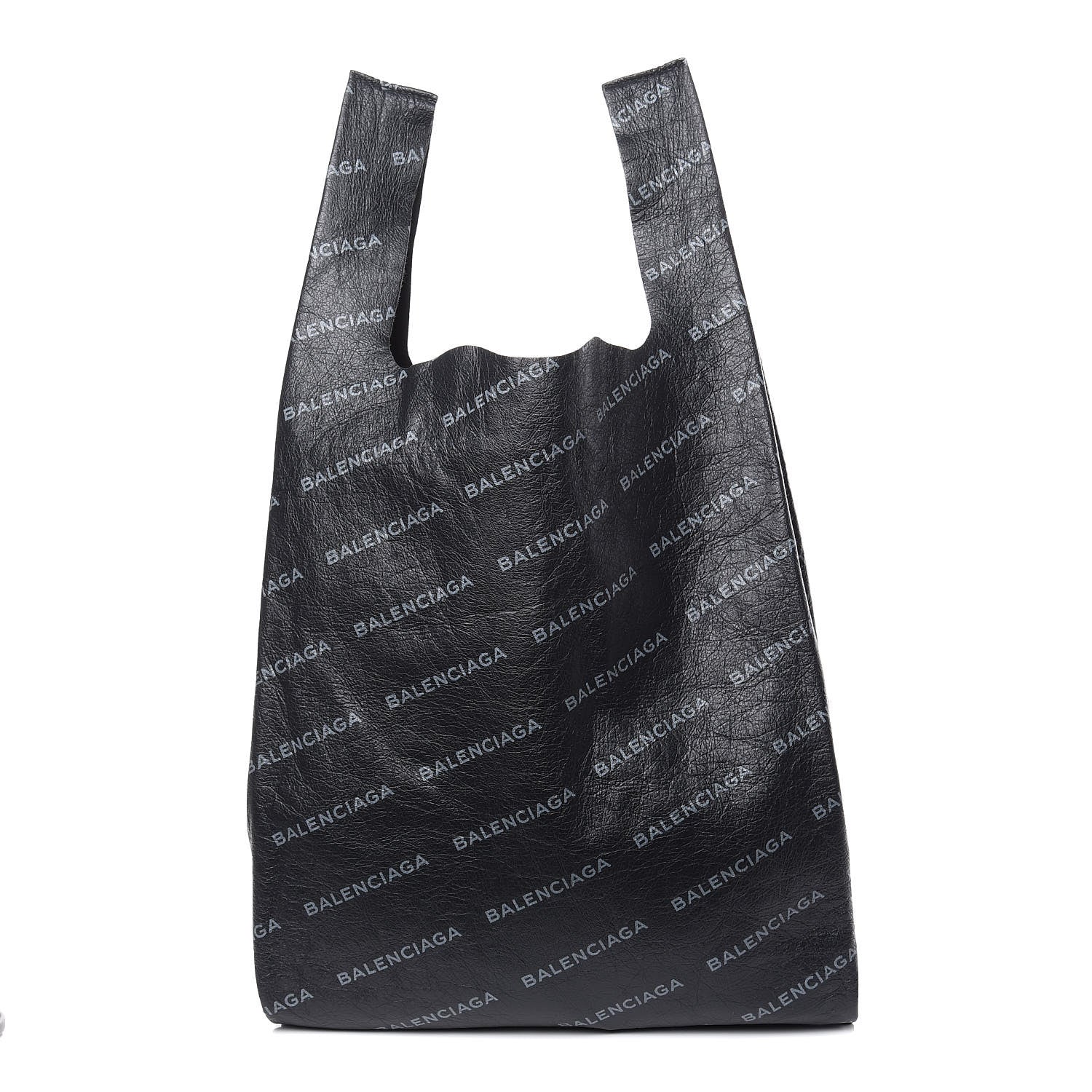 Balenciaga Agneau Arena Allover Logo M Supermarket Shopper Gris Crayon Gris 1 of 9