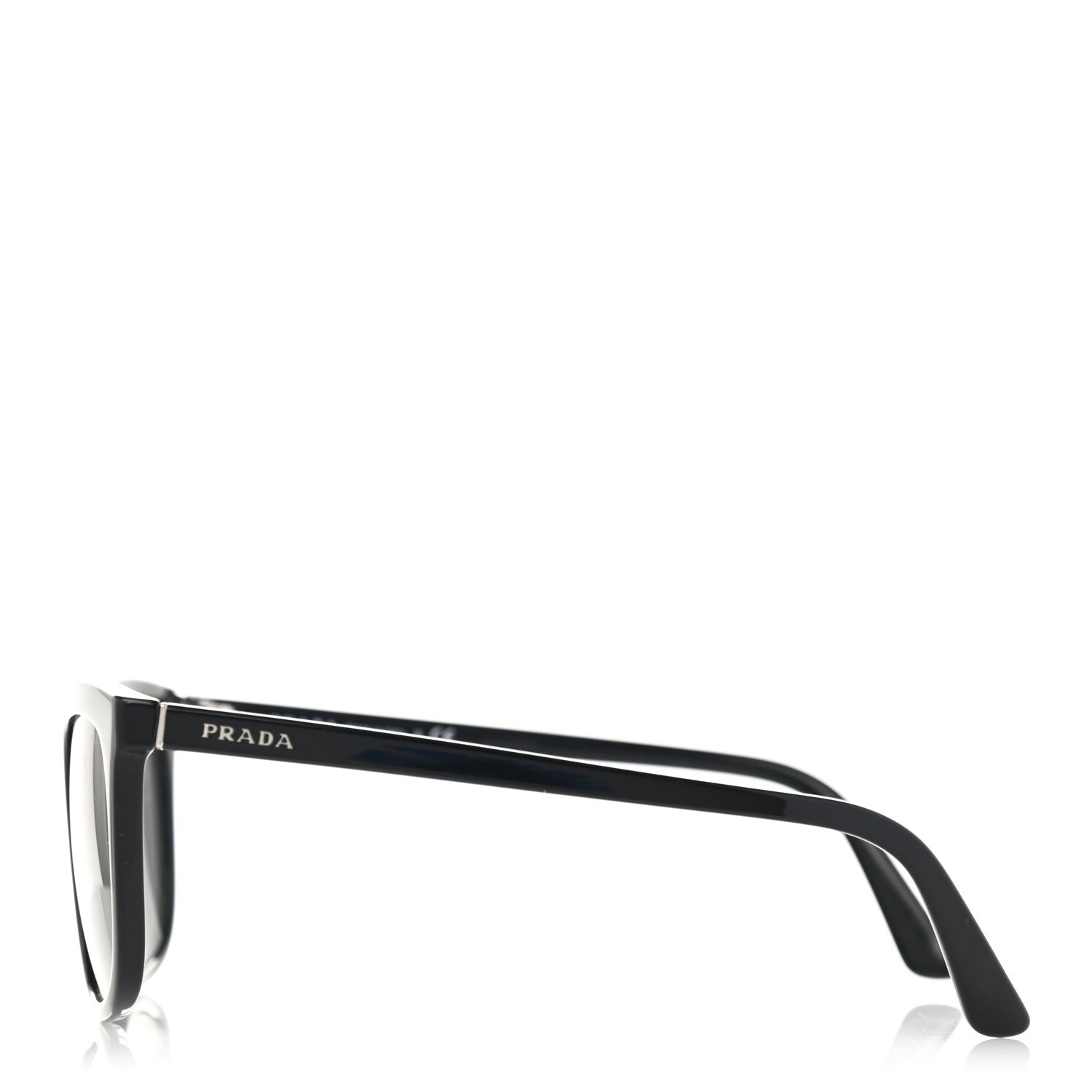 Prada Acetate Pillow Cat Eye Sunglasses SPR 03X Black 3 of 8