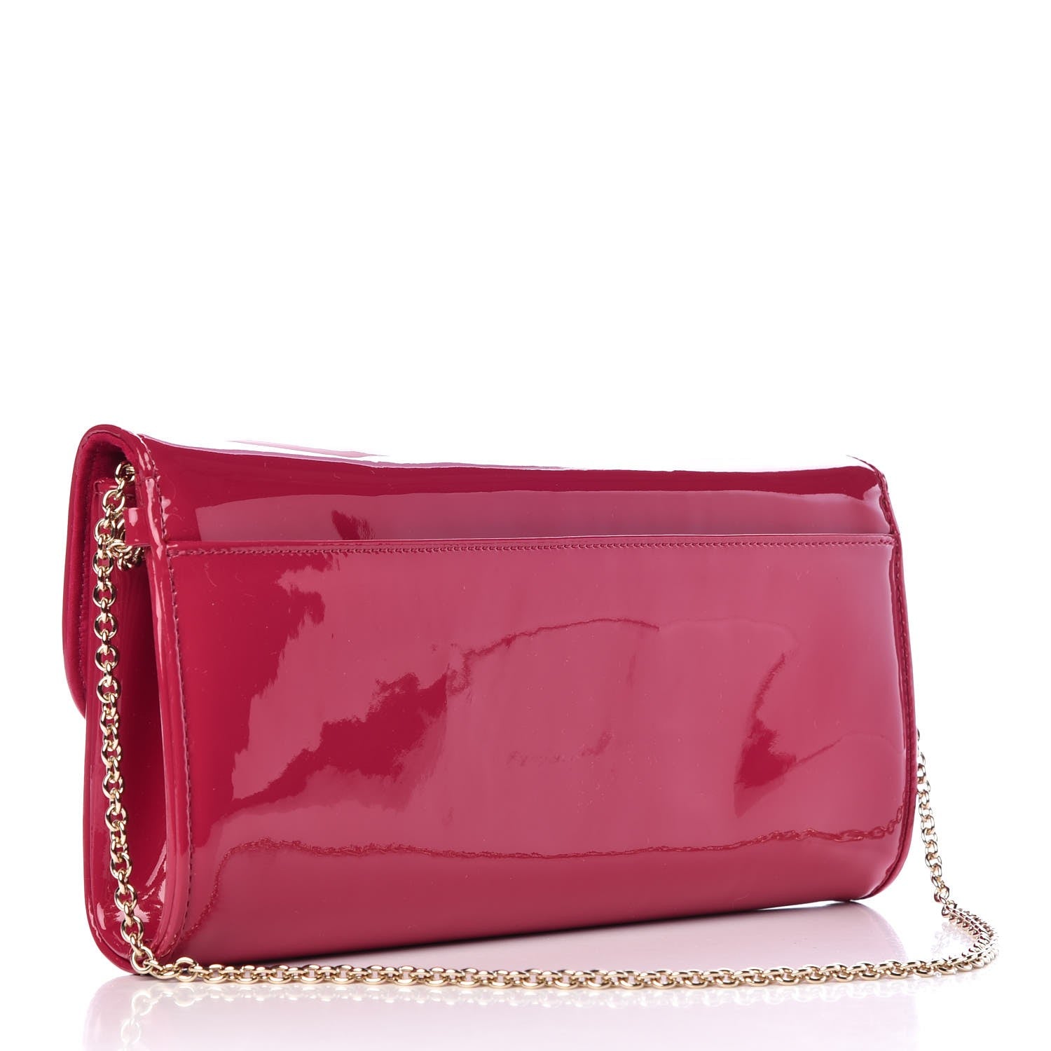 Christian Louboutin Patent Riviera Clutch Fuchsia 3 of 7