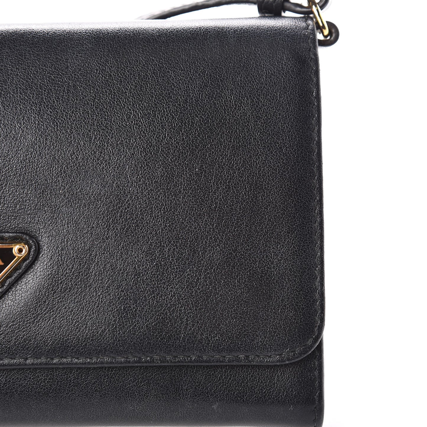 Soft Calf Crossbody Wallet Black Fuoco