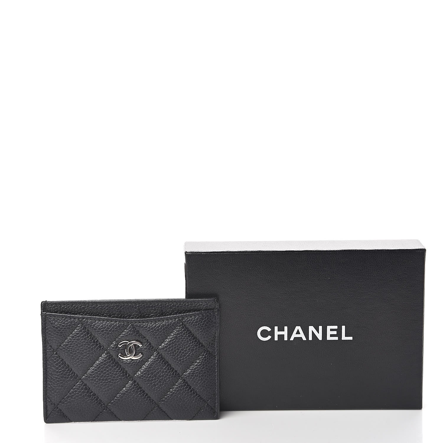 Chanel Caviar Quilted Card Holder Black 9 of 9