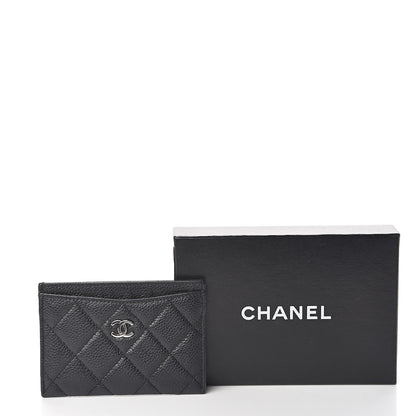 Chanel Caviar Quilted Card Holder Black 9 of 9