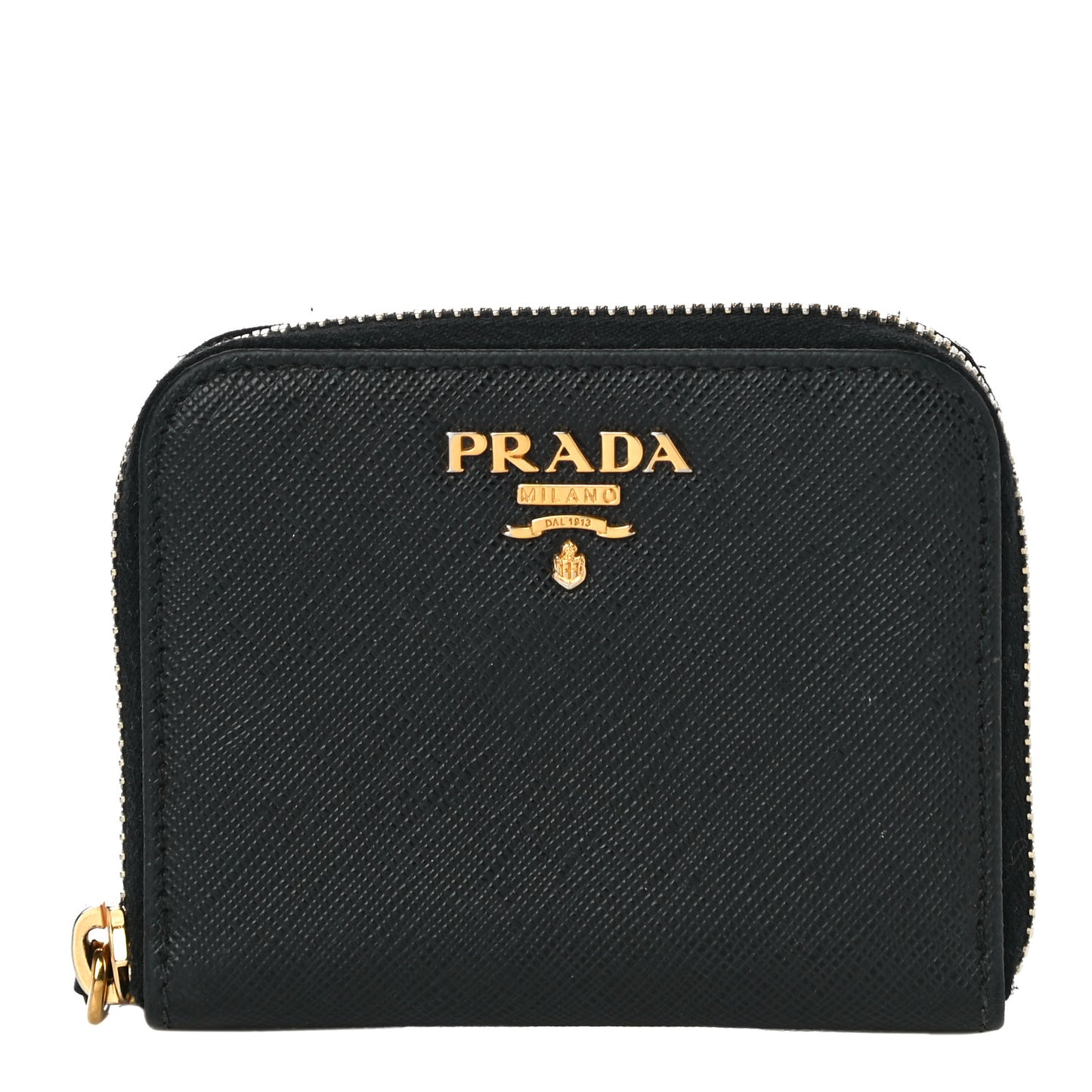 Saffiano Metal Coin Purse Black