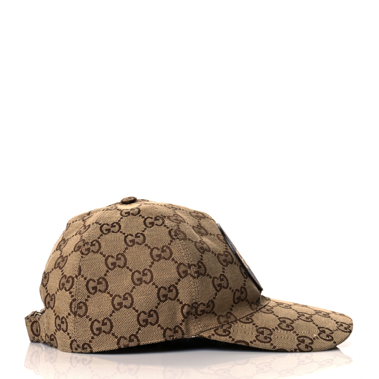 Monogram Textured Dollar Calfskin Zeno Baseball Hat XL Beige