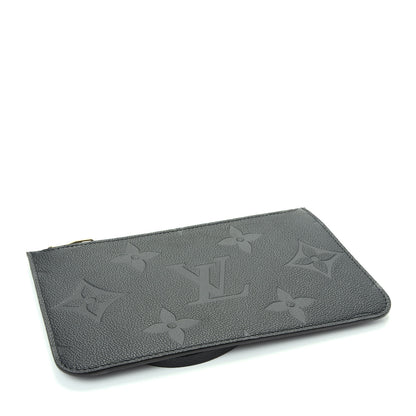 Louis Vuitton Empreinte Monogram Giant Neverfull MM Pochette Black 4 of 6