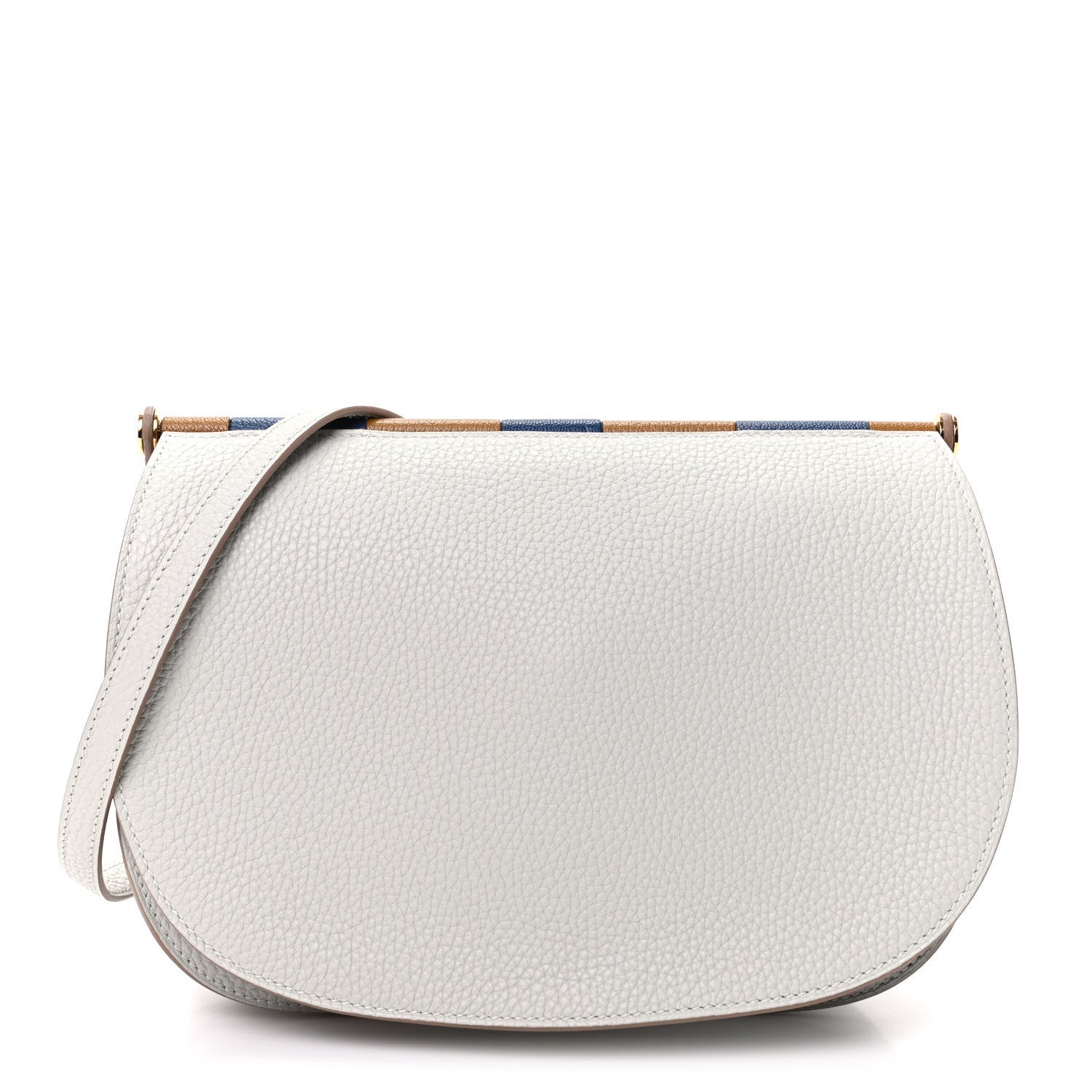 Hermes Taurillon Clemence Chevre Mysore Saut 25 Gris Perle 1 of 11