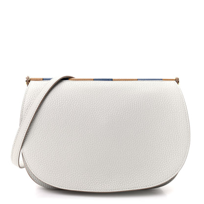 Hermes Taurillon Clemence Chevre Mysore Saut 25 Gris Perle 1 of 11