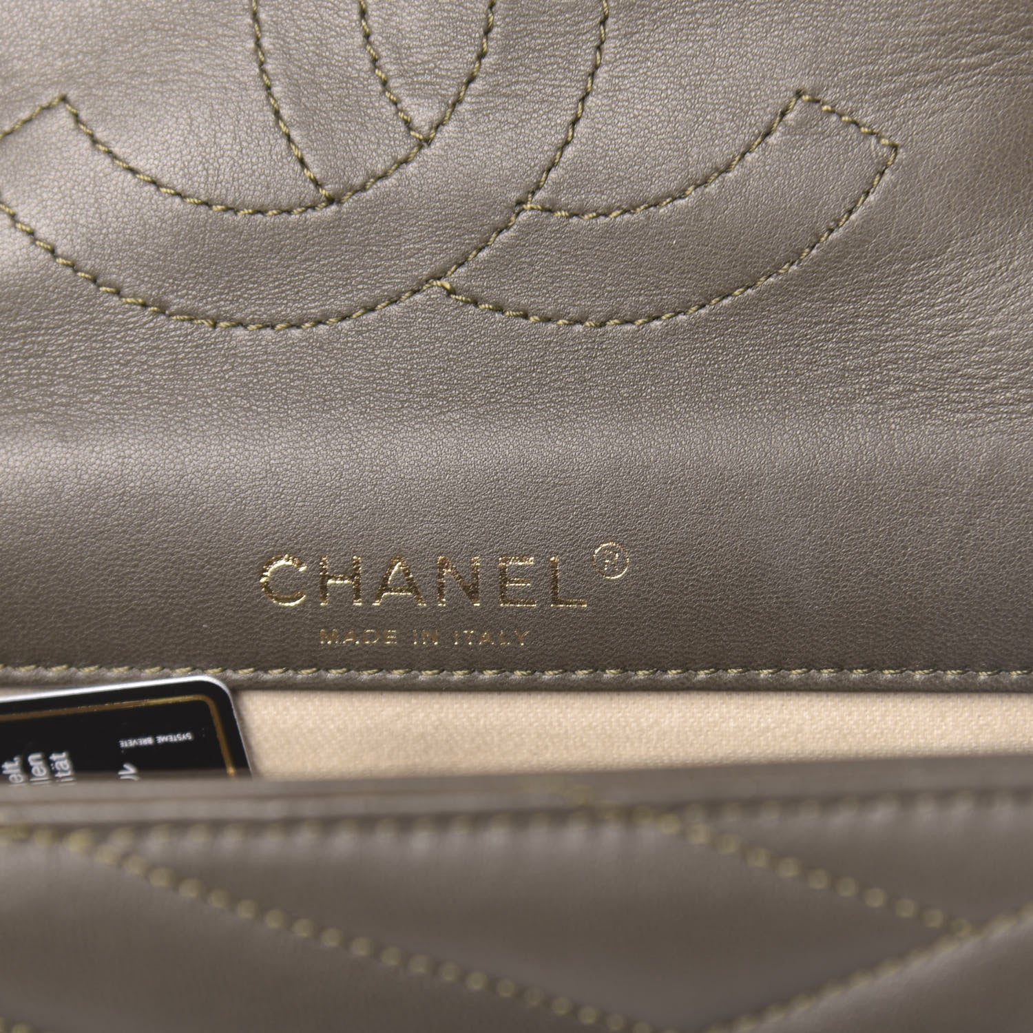 Chanel Calfskin Quilted Gabrielle Chevron Flap Grey 6 of 11