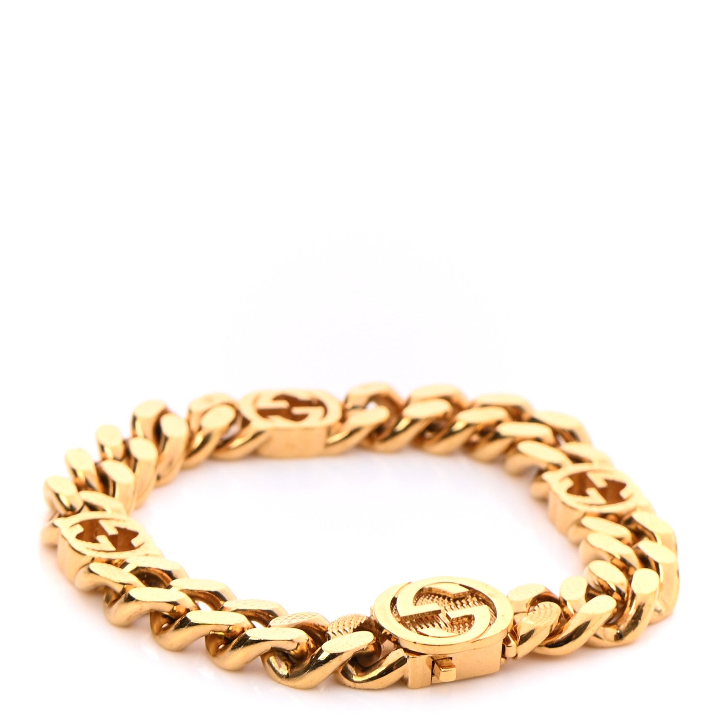 Gucci Interlocking G Curb Chain Bracelet Gold 1 of 5