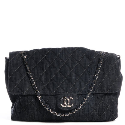 Chanel Denim Stretch Spirit Messenger Blue 1 of 9