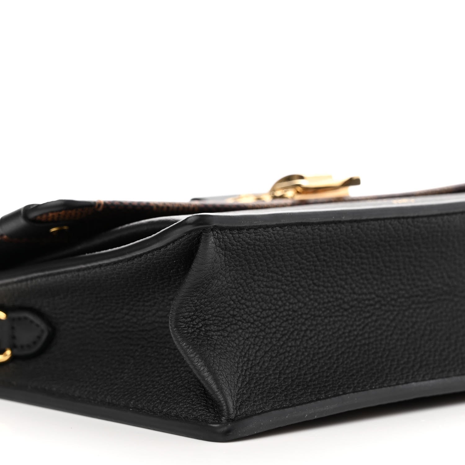 Louis Vuitton Damier Ebene Vavin Chain Wallet Black 8 of 9