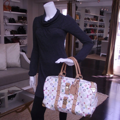 Louis Vuitton Monogram Multicolor Keepall 45 White 2 of 10