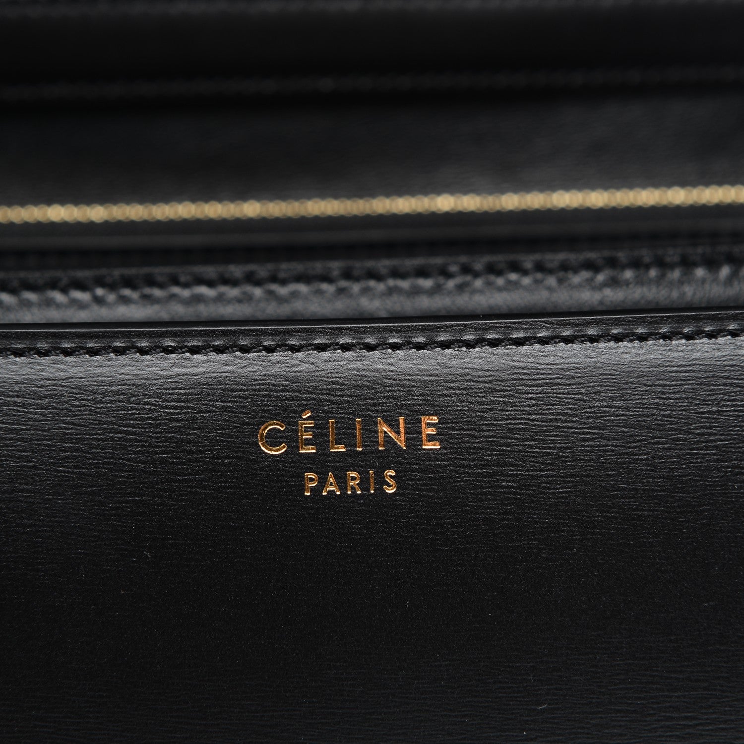 Celine Box Calfskin Medium Classic Box Flap Bag Black 6 of 7