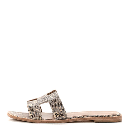 Hermes Lizard Oran Sandals 40 Ombre 1 of 10