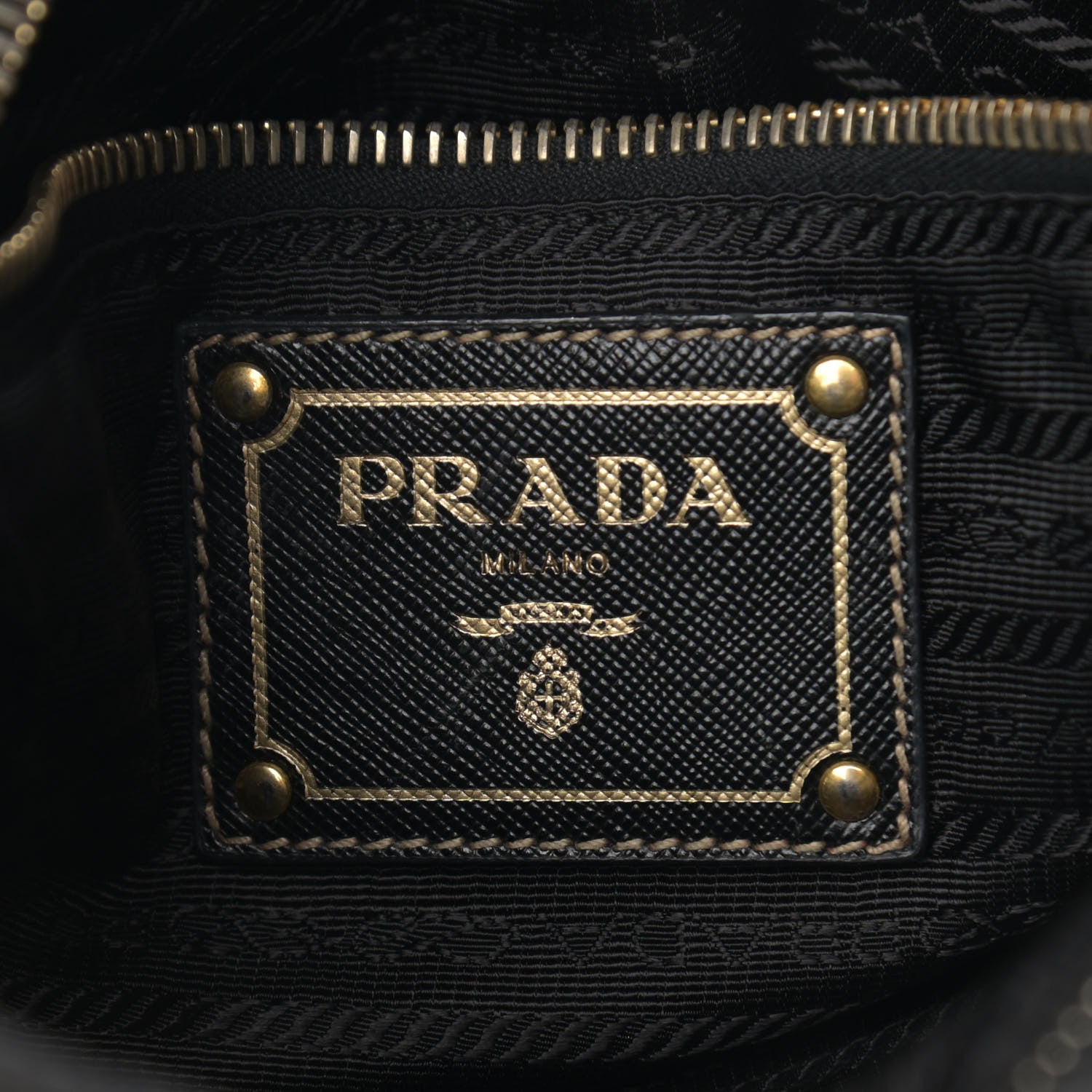Prada Tessuto Nylon Saffiano Flat Messenger Bag Black 5 of 13