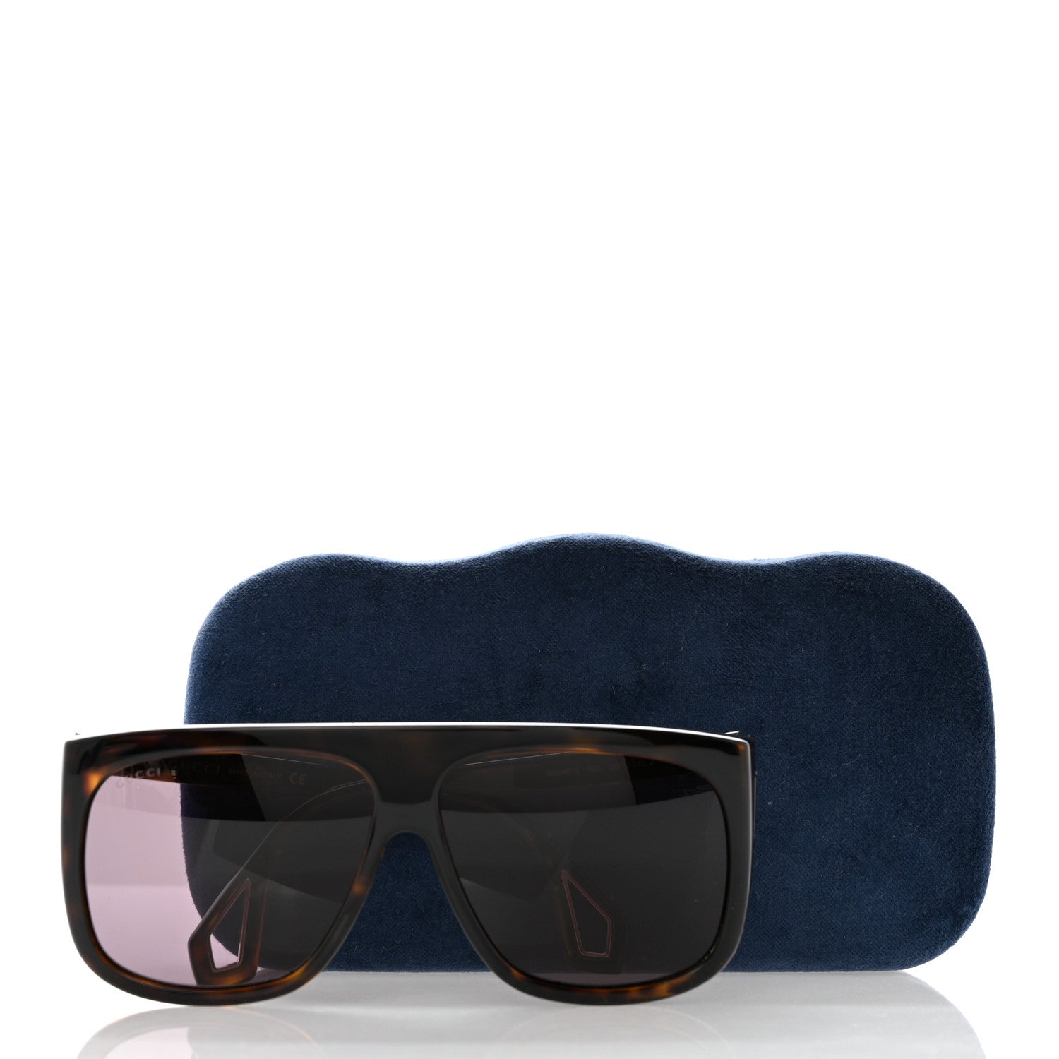 Gucci Acetate Shield Sunglasses GG0467S Havana 8 of 8