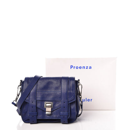 Proenza Schouler Lambskin PS1 Mini Pouch Messenger Cobalt Blue 10 of 10