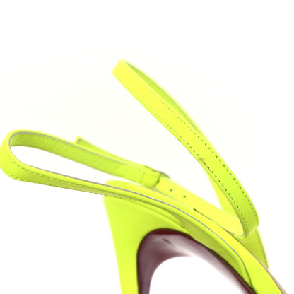 Christian Louboutin PVC Fluo Mat Spikaqueen 100 Pumps 37.5 Version Yellow Fluo 10 of 13