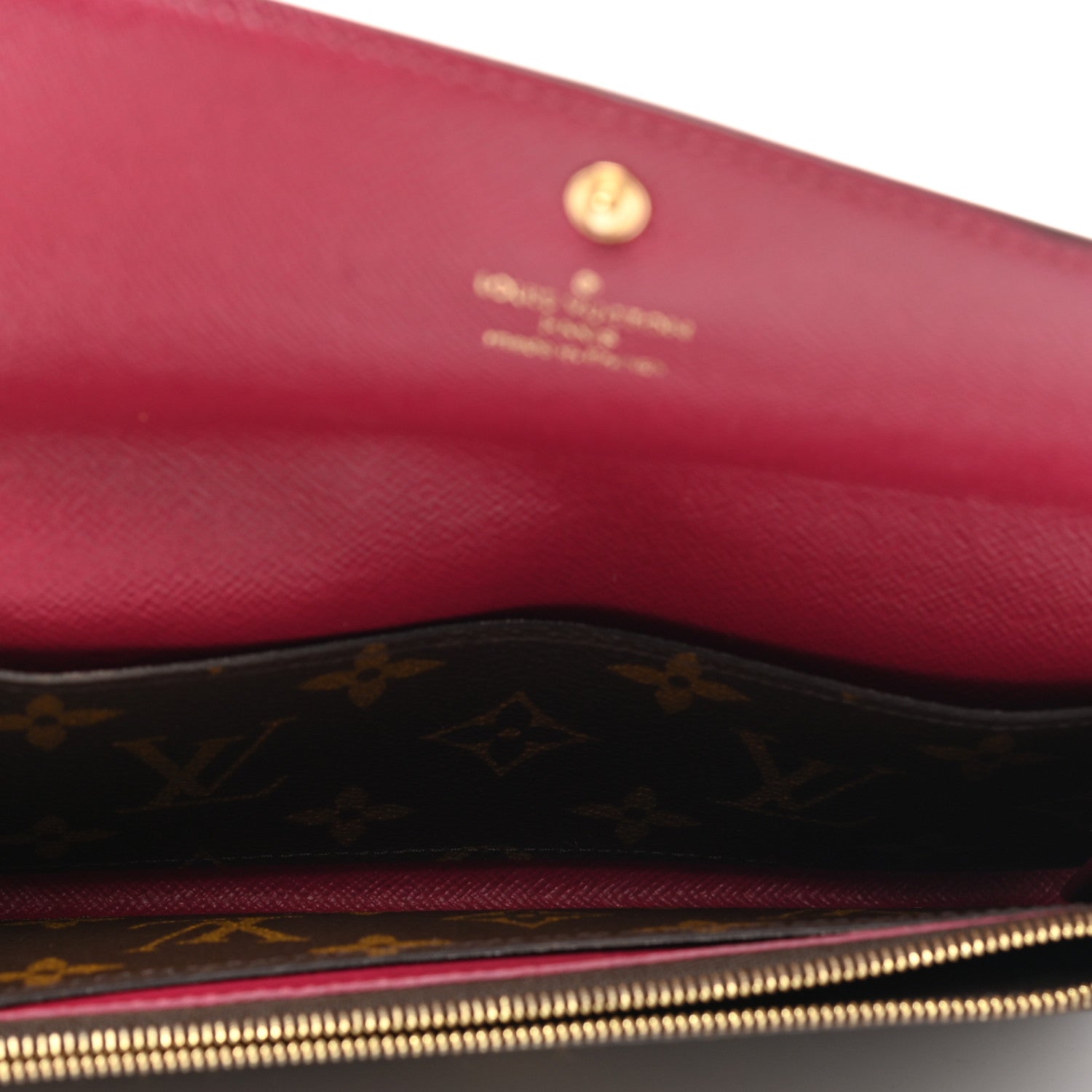 Louis Vuitton Monogram Emilie Wallet Fuchsia 5 of 9