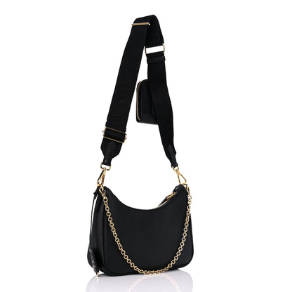 Prada Saffiano Lux Re-Edition 2005 Shoulder Bag Black 4 of 17