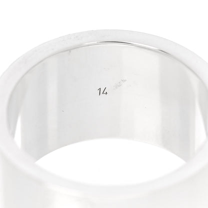 Gucci Sterling Silver 12mm Trademark Wide Band Ring 54 7 5 of 6