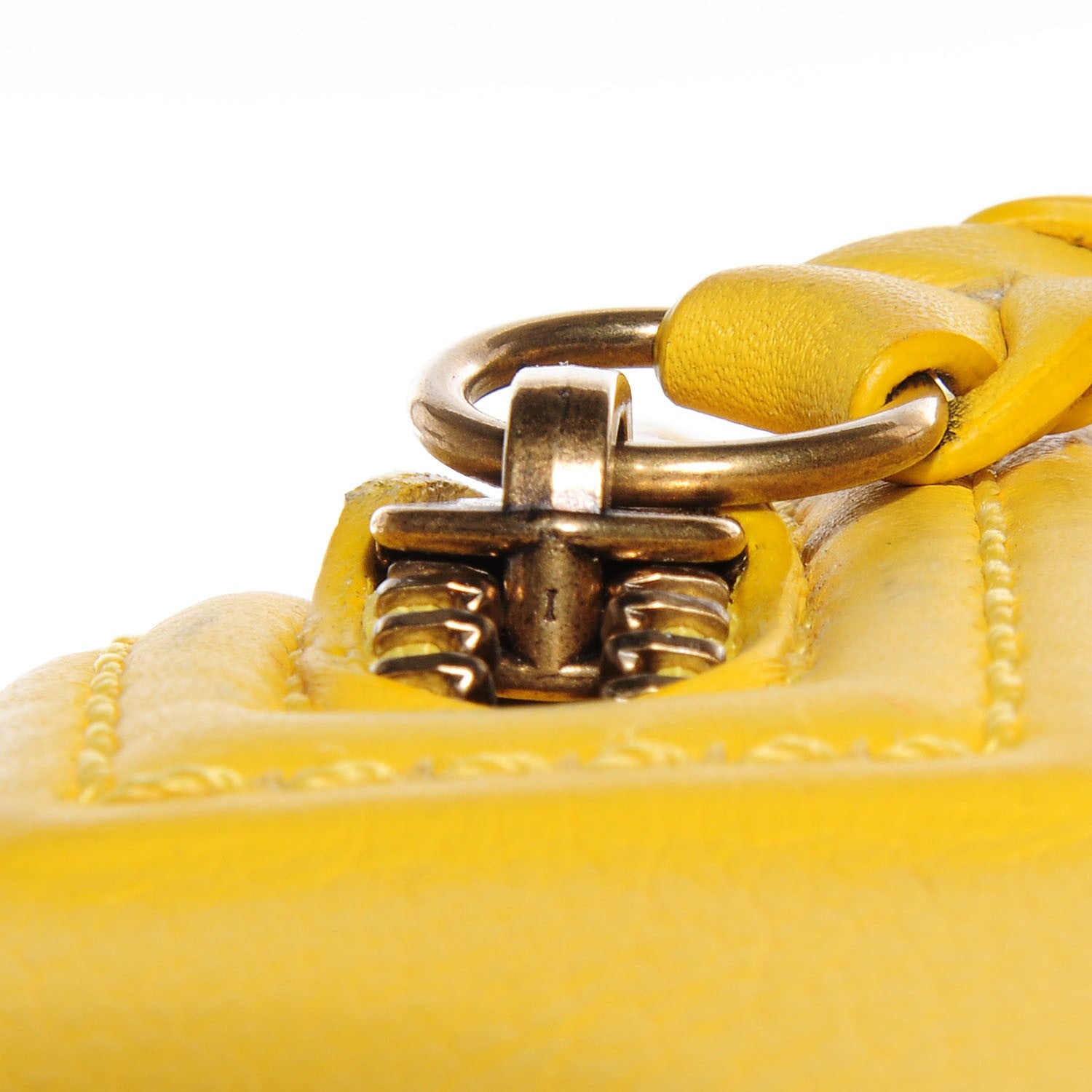 Celine Supple Calfskin Medium Phantom Luggage Sun Yellow 8 of 8