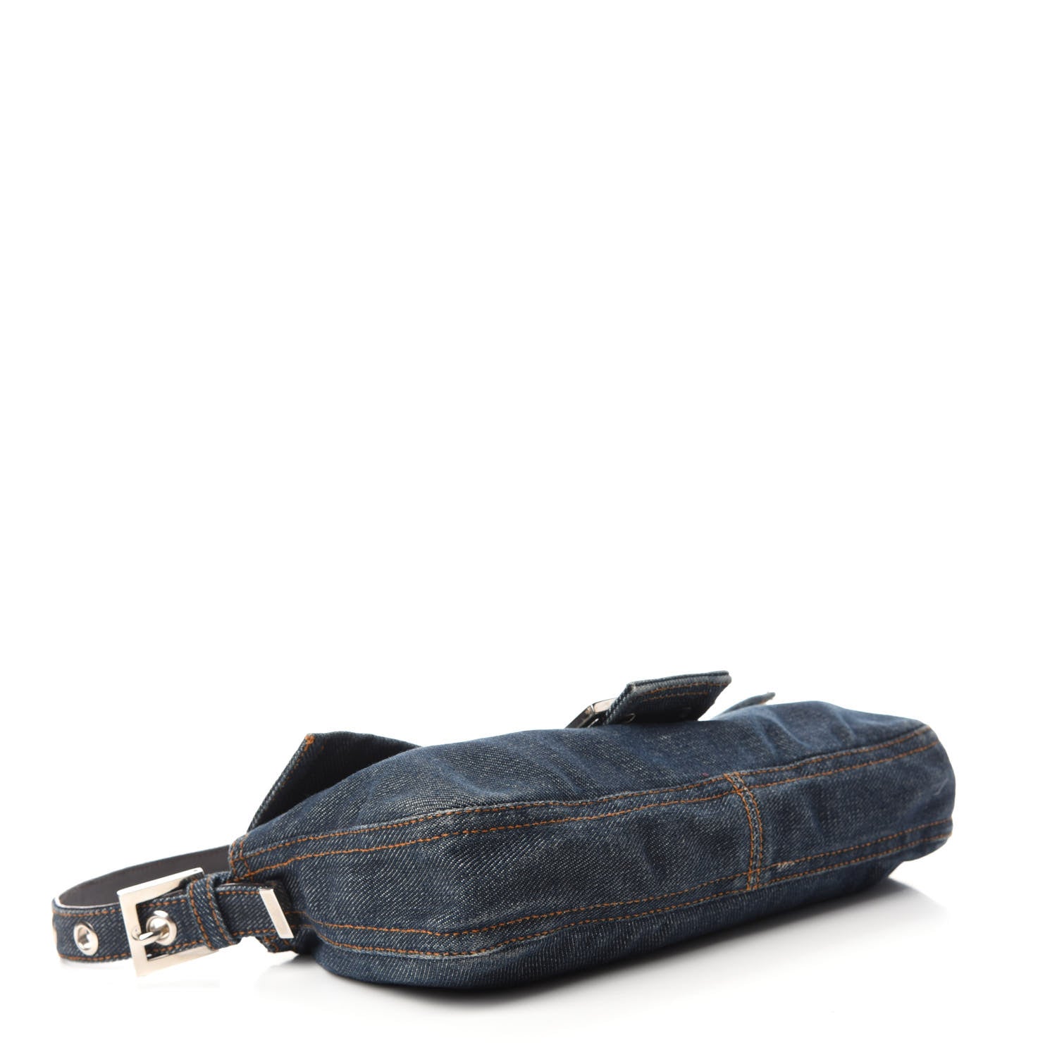 Fendi Denim Baguette Blue 4 of 12