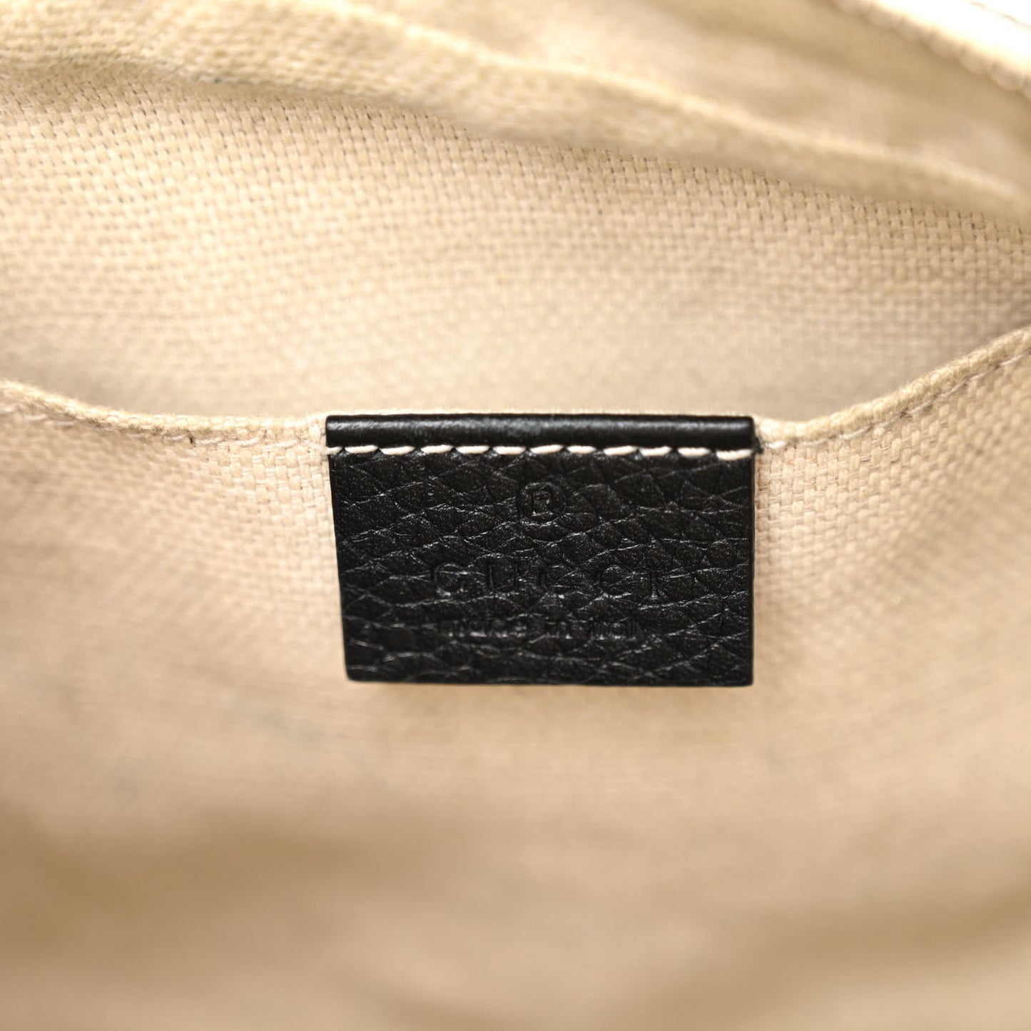 Pebbled Calfskin Small Soho Disco Bag Black